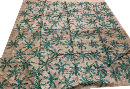 Pastel Hand Painted Madhubani Pure Tussar Silk Unstitched Blouse Fabric - Luxurion World