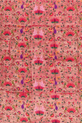 Pink Paithani Brocade Silk Blouse Fabric ( 1 Mtr ) - Luxurion World