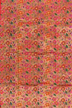 Multicolor Paithani Brocade Silk Blouse Fabric ( 1 Mtr ) - Luxurion World