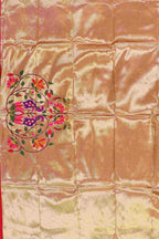 Golden Paithani Brocade Silk Blouse Fabric ( 1 Mtr ) - Luxurion World