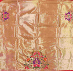 Golden Paithani Brocade Silk Blouse Fabric ( 1 Mtr ) - Luxurion World