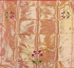 Golden Paithani Brocade Silk Blouse Fabric ( 1 Mtr ) - Luxurion World