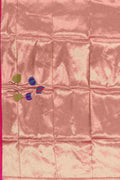 Pink Paithani Brocade Silk Blouse Fabric ( 1 Mtr ) - Luxurion World