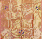 Golden Paithani Brocade Silk Blouse Fabric ( 1 Mtr ) - Luxurion World