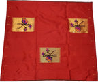 Red Paithani Handloom Pure Silk Blouse Fabric - Pure Elegance - Luxurion World