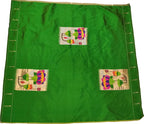 Green Paithani Handloom Pure Silk Blouse Fabric - Luxurion World