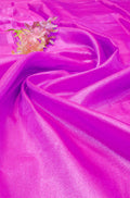 Purple Plain Soft Tissue Katan Silk Fabric ( 1 Mtr ) - Luxurion World