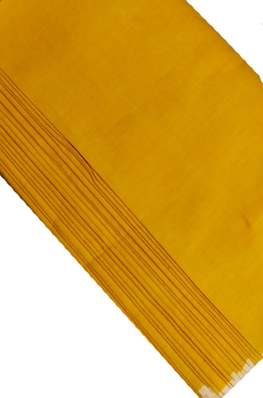 Yellow Plain Pure Linen Fabric ( 1 Mtr ) - Luxurion World