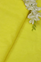 Sunshine Yellow Organza Silk Fabric - Plain Design  ( 1 Mtr ) - Luxurion World