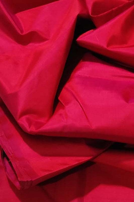 Pink Plain Pure Silk Fabric - Luxurion World