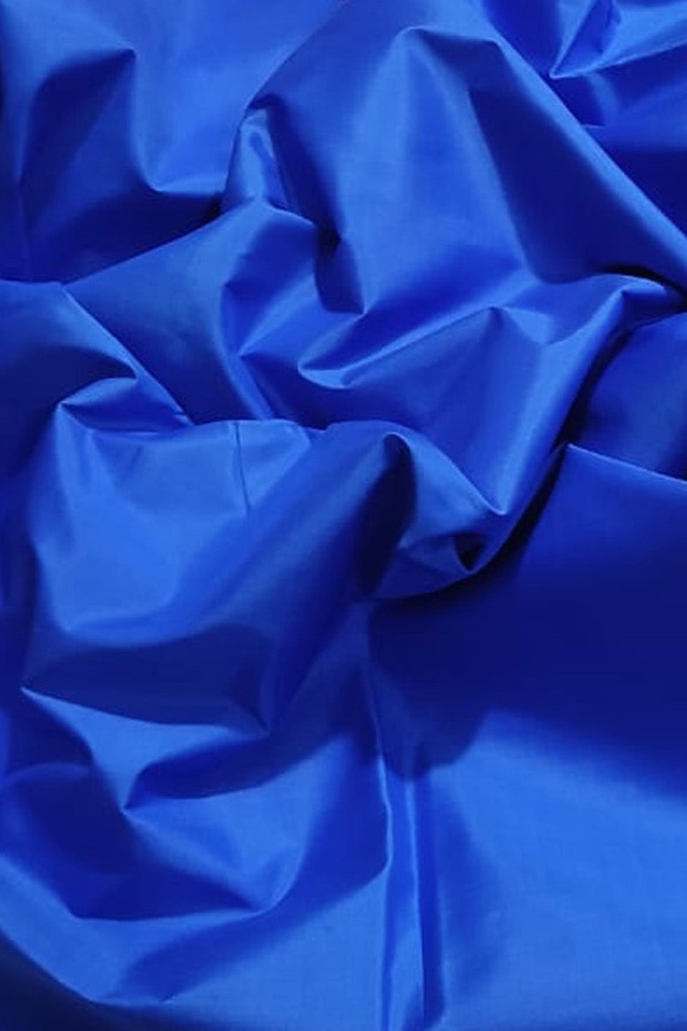 Blue Plain Pure Silk Fabric - Luxurion World