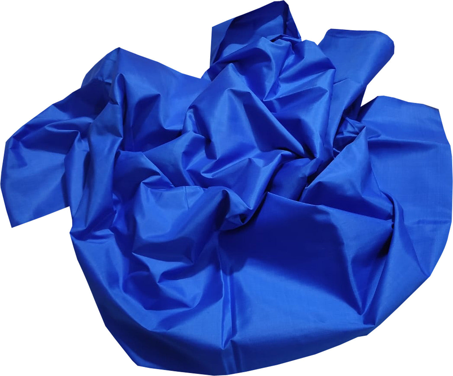 Blue Plain Pure Silk Fabric - Luxurion World