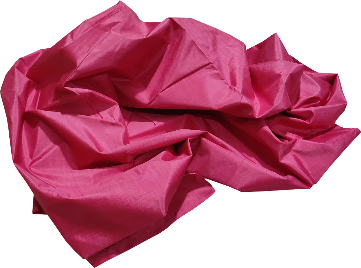Pink Plain Pure Silk Fabric - Luxurion World