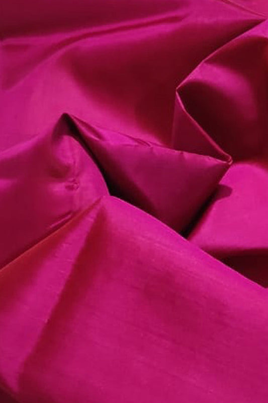 Pink Plain Pure Silk Fabric