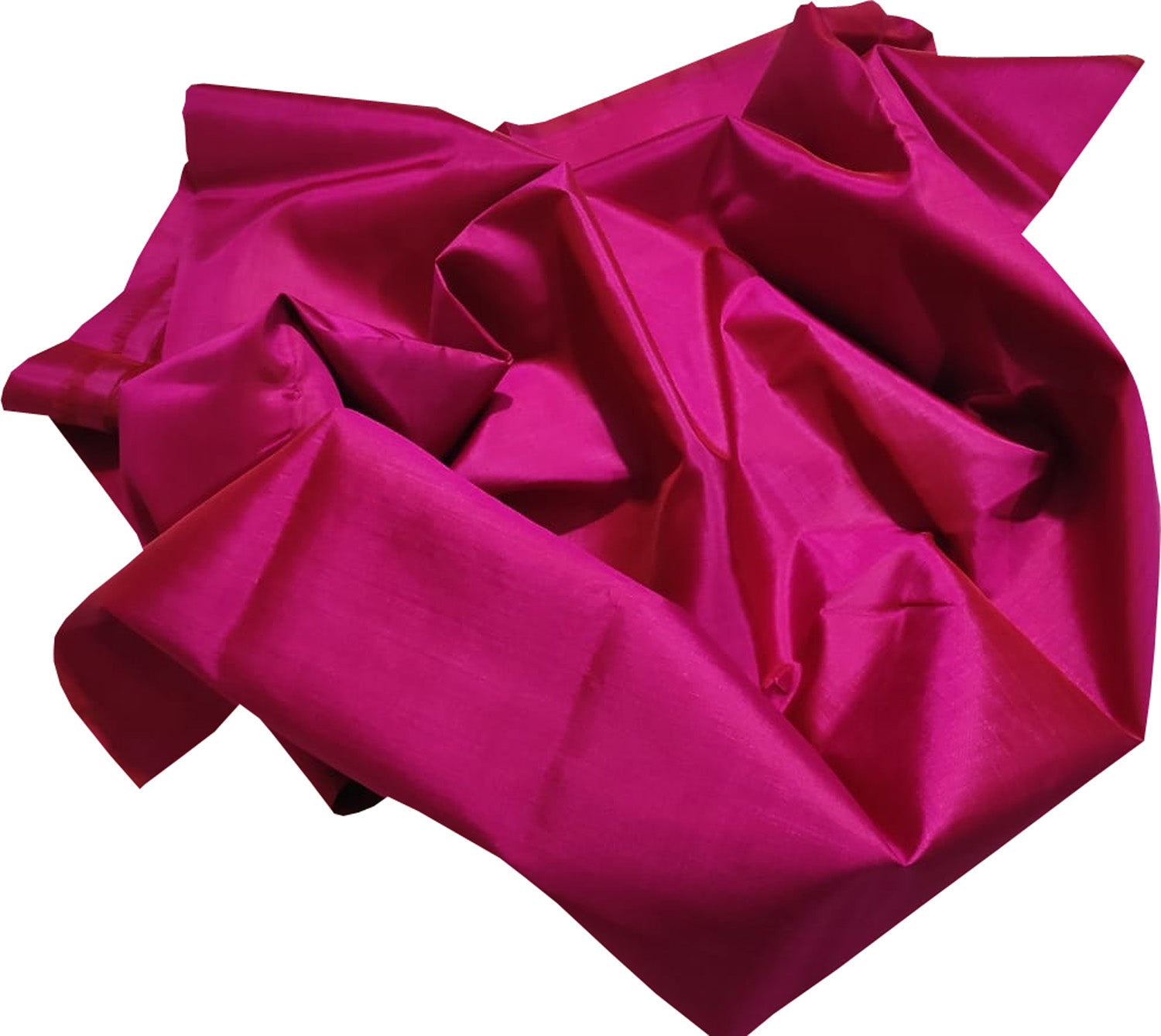 Pink Plain Pure Silk Fabric - Luxurion World
