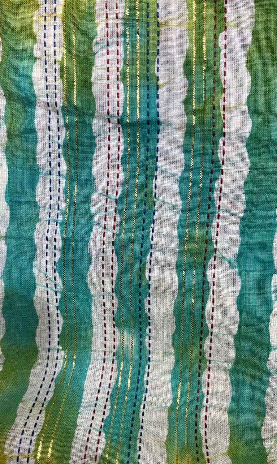 Multicolor Trendy Batik Print Silk Fabric ( 1 Mtr ) - Luxurion World
