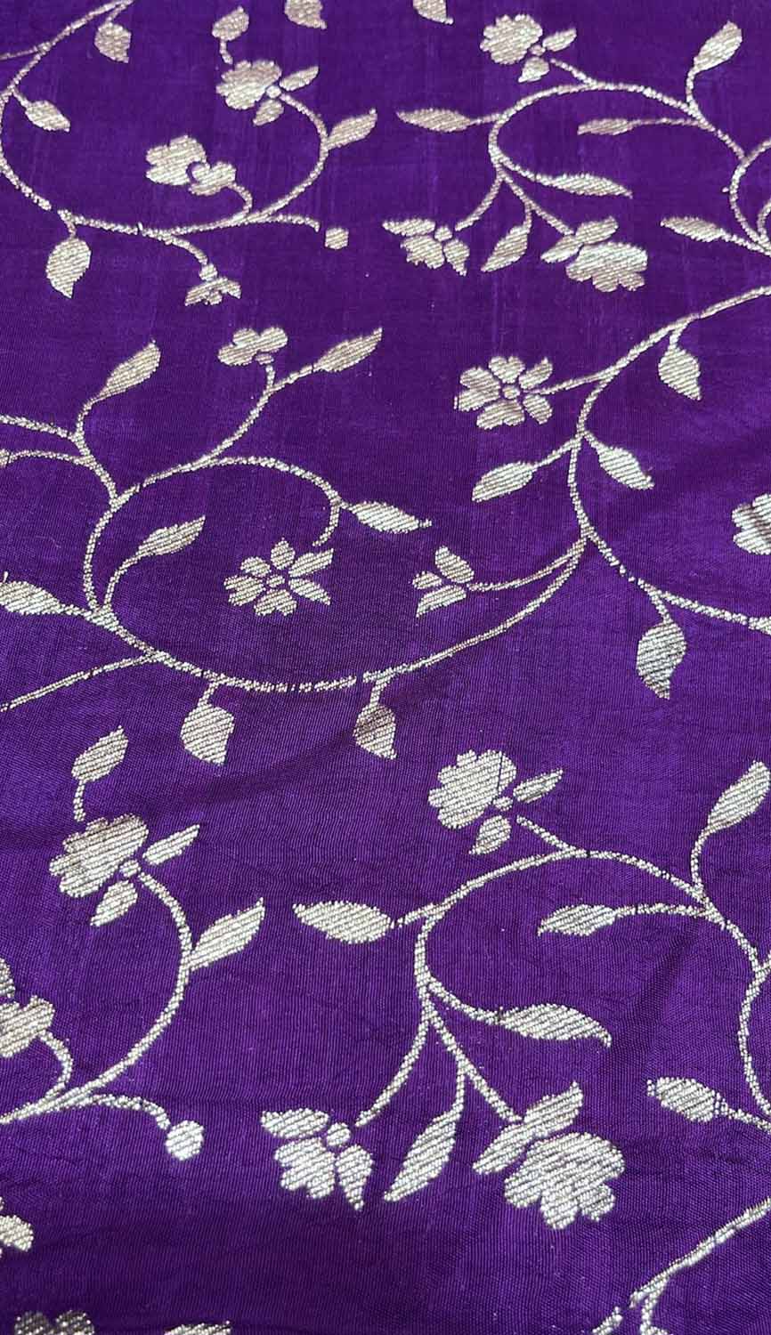 Purple Trendy Dola Silk Fabric ( 1 Mtr )