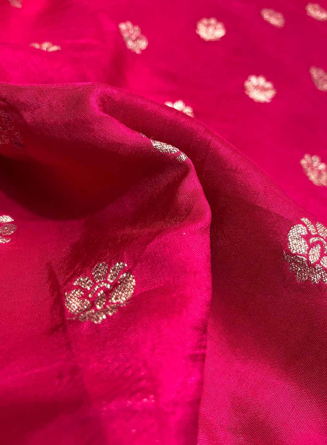 Pink Trendy Dola Silk Fabric ( 1 Mtr ) - Luxurion World