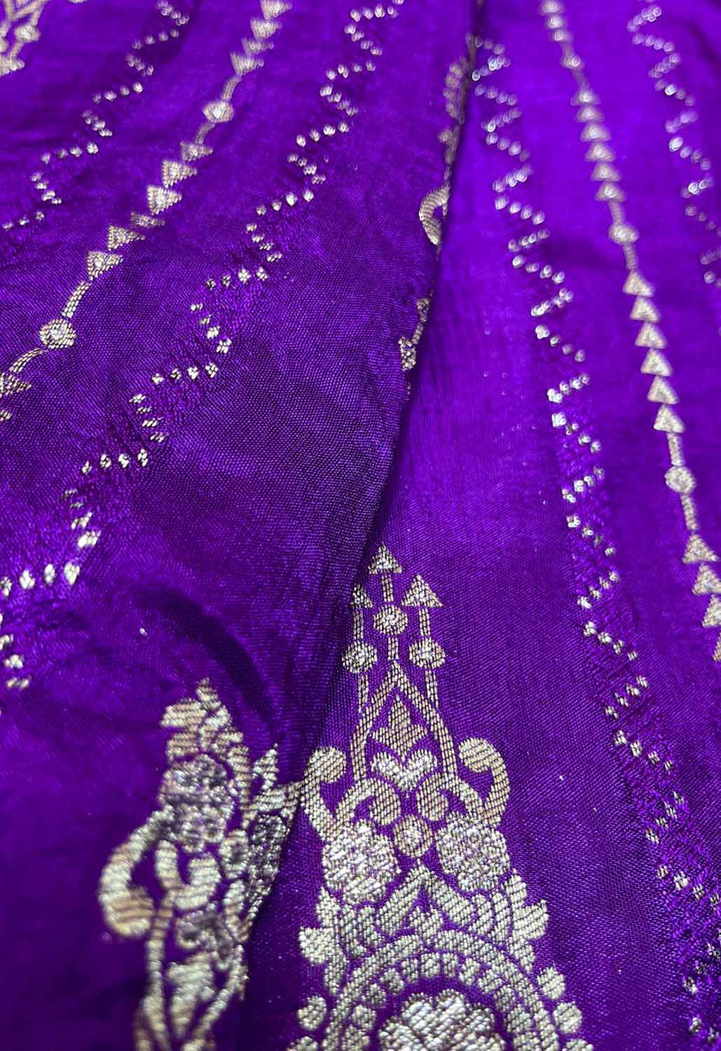 Purple Trendy Dola Silk Fabric ( 1 Mtr )