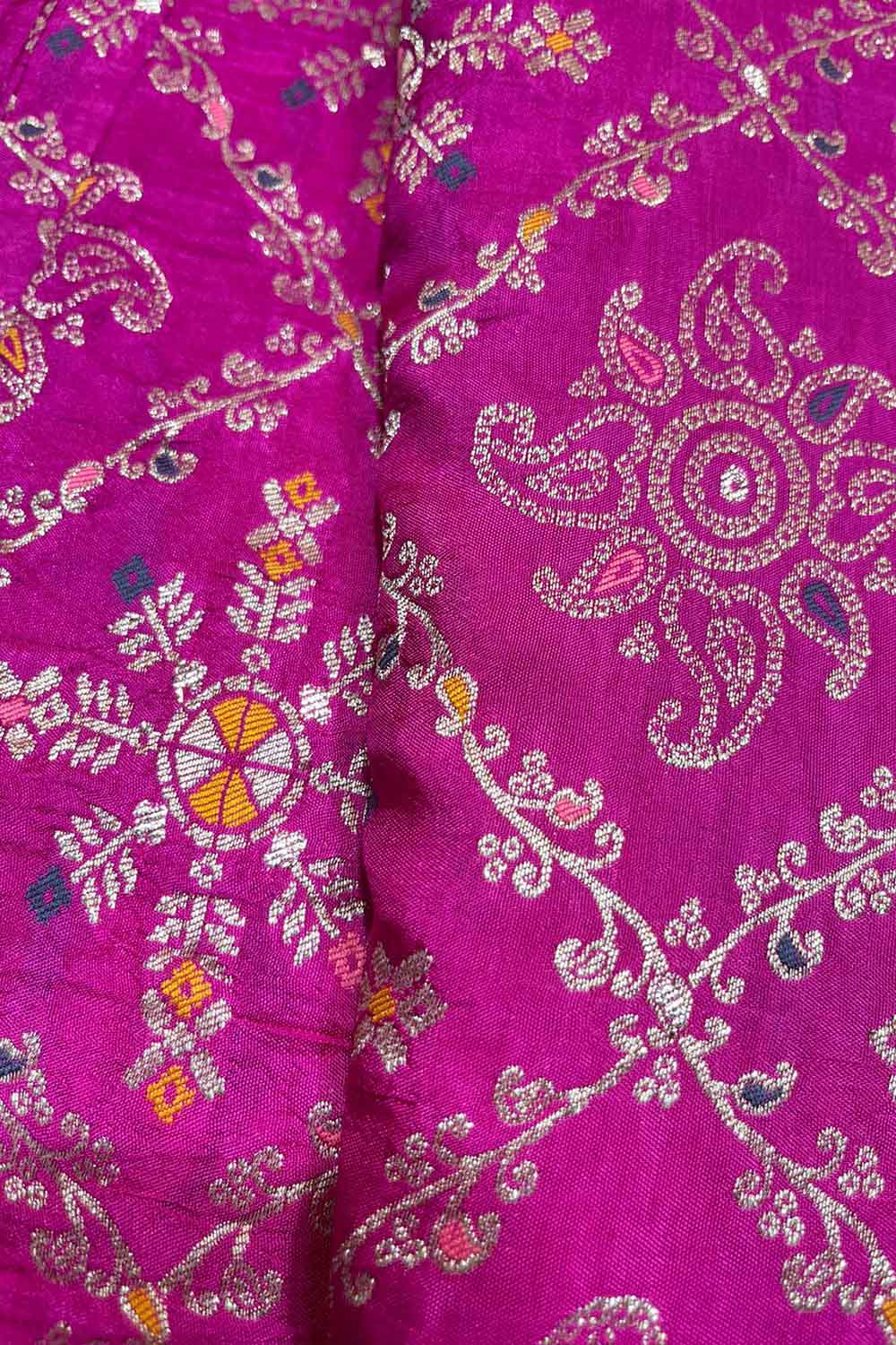 Pink Trendy Dola Silk Fabric ( 1 Mtr )