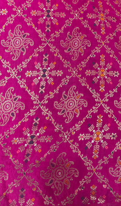 Pink Trendy Dola Silk Fabric ( 1 Mtr )
