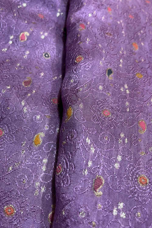 Purple Trendy Dola Silk Fabric ( 1 Mtr ) - Luxurion World