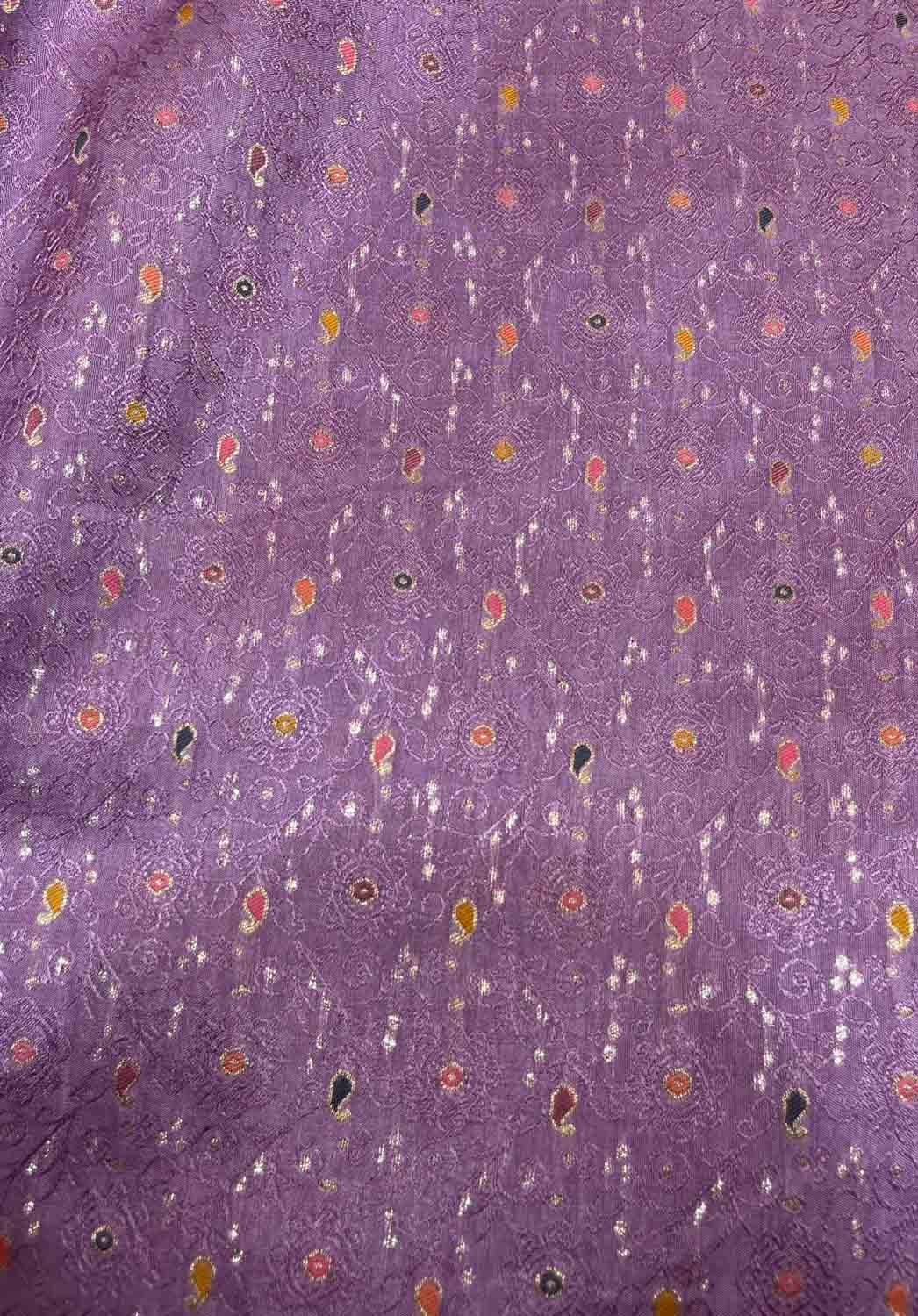 Purple Trendy Dola Silk Fabric ( 1 Mtr ) - Luxurion World