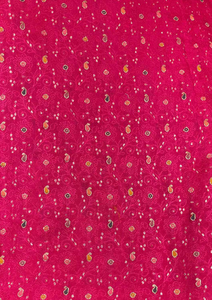 Pink Trendy Dola Silk Fabric ( 1 Mtr ) - Luxurion World