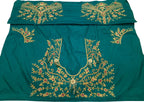 Blue Hand Zardozi Work Pure Bangalore Silk Blouse Fabric - Luxurion World