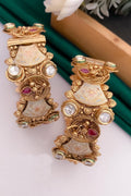 Golden Kundan Bangles - Luxurion World