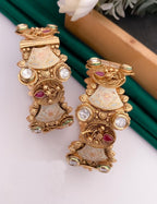 Golden Kundan Bangles - Luxurion World