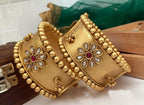 Golden Kundan Bangles - Luxurion World