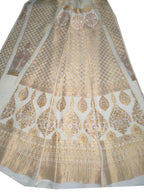 Dyeable Banarasi Handloom Pure Georgette Unstitched Lehenga Set - Luxurion World