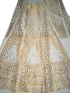 Dyeable Banarasi Handloom Pure Georgette Unstitched Lehenga Set - Luxurion World
