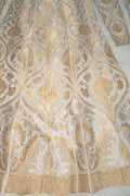 Dyeable Banarasi Handloom Pure Georgette Unstitched Lehenga Set - Luxurion World