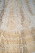 Dyeable Banarasi Handloom Pure Georgette Unstitched Lehenga Set - Luxurion World