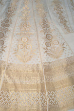 Dyeable Banarasi Handloom Pure Georgette Unstitched Lehenga Set - Luxurion World