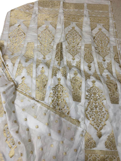 Dazzling Dyeable Banarasi Silk Lehenga: Unstitched Elegance - Luxurion World