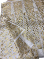Dazzling Dyeable Banarasi Silk Lehenga: Unstitched Elegance - Luxurion World
