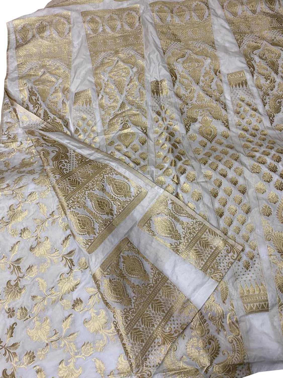 Dazzling Dyeable Banarasi Silk Lehenga: Unstitched Elegance - Luxurion World