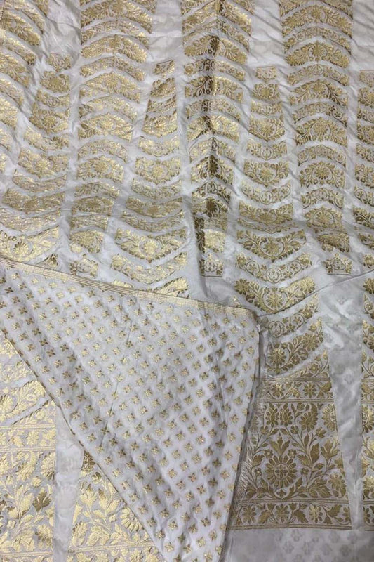 Dazzling Dyeable Banarasi Silk Lehenga: Unstitched Elegance - Luxurion World