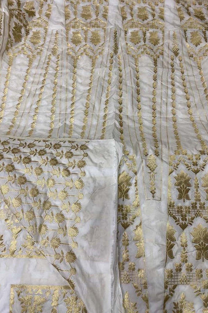 Dazzling Dyeable Banarasi Silk Lehenga: Unstitched Elegance - Luxurion World