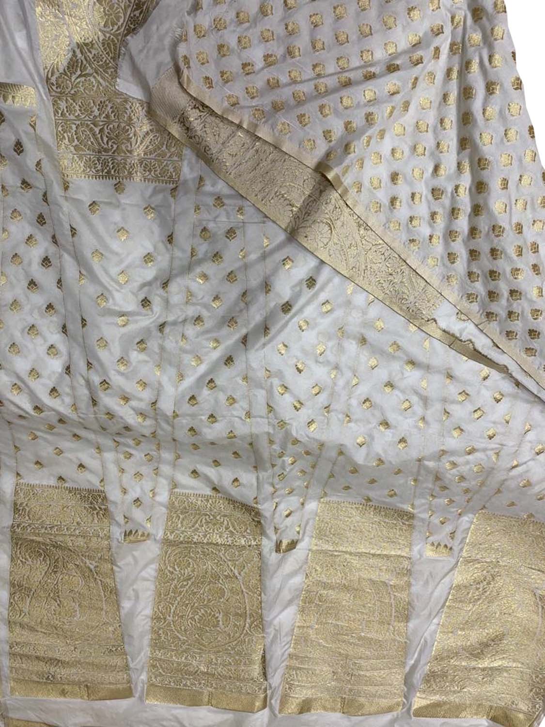 Dazzling Dyeable Banarasi Silk Lehenga: Unstitched Elegance - Luxurion World