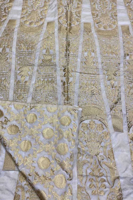 Dazzling Dyeable Banarasi Silk Lehenga: Unstitched Elegance - Luxurion World