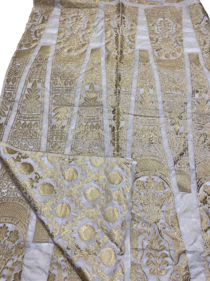 Dazzling Dyeable Banarasi Silk Lehenga: Unstitched Elegance - Luxurion World