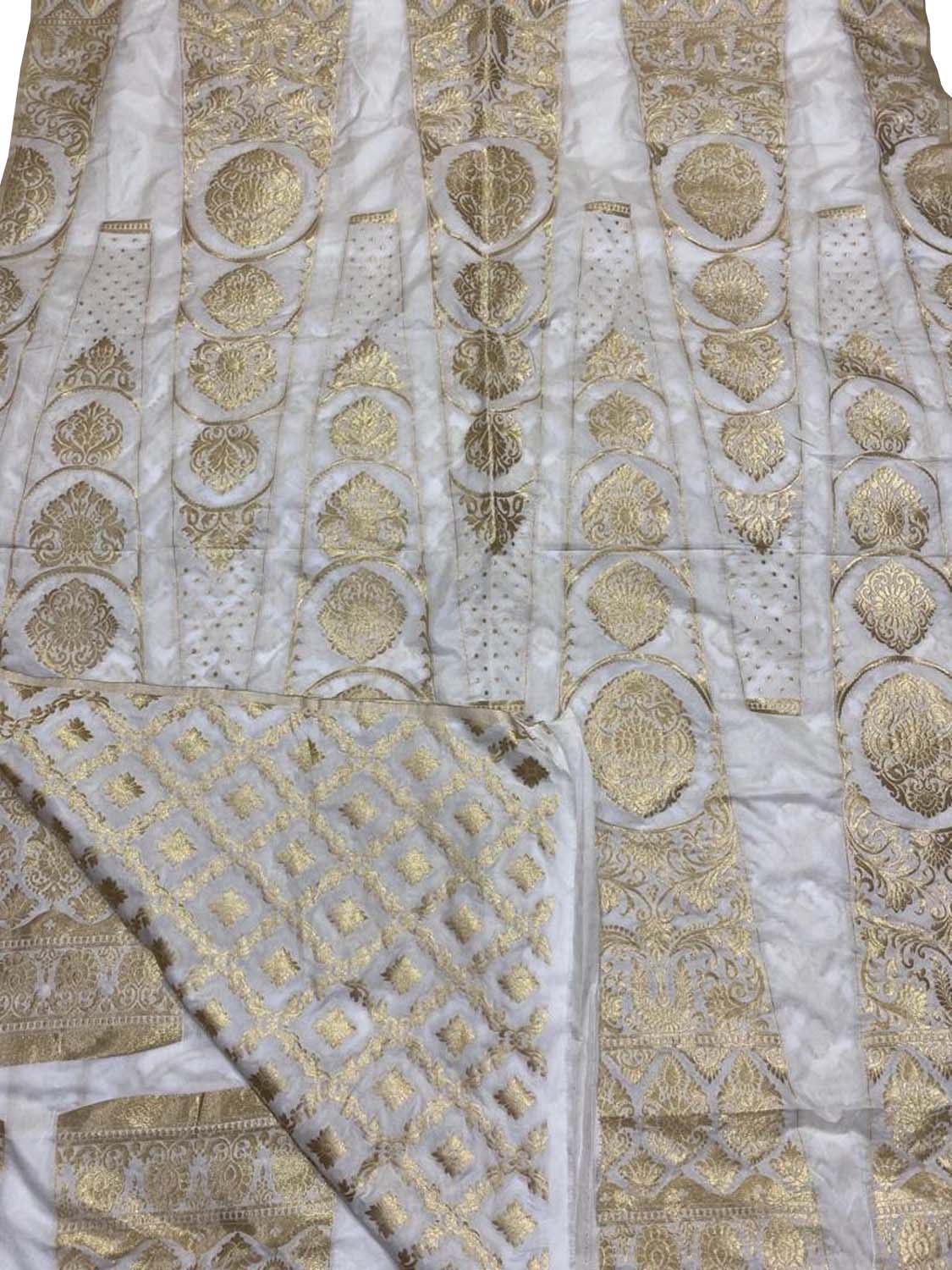 Dazzling Dyeable Banarasi Silk Lehenga: Unstitched Elegance - Luxurion World