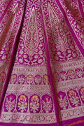 Blush Pink Silk Lehenga Set with Handloom Banarasi - Luxurion World
