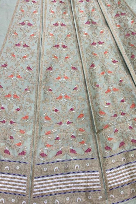 Pastel Pure Katan Silk Lehenga Set - Luxurion World