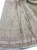 Pastel Pure Katan Silk Lehenga Set - Luxurion World