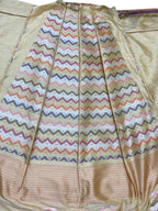 Pastel Pure Katan Silk Handloom Banarasi Lehenga - Luxurion World
